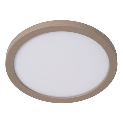 Lucide RINUS - Plafonnière Badkamer - Ø 19 cm - LED - CCT - 1x9,5W 2200K/3000K - IP44 - Opaal - Essential - uitgezet